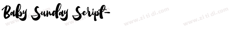 Baby Sunday Script字体转换 Baby Sunday Script字体转换